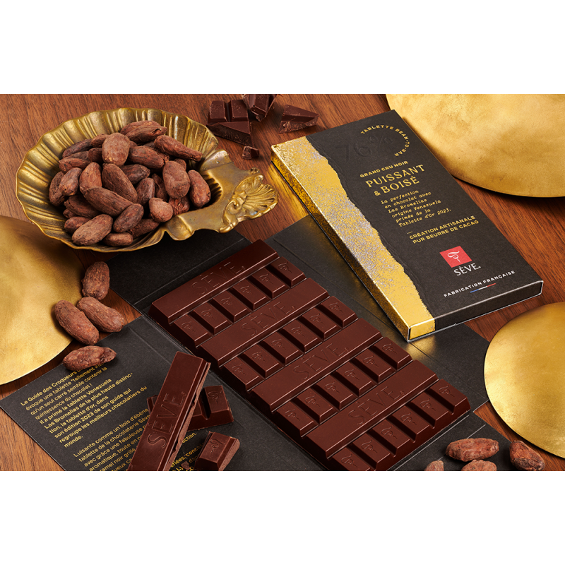 Tablette de chocolat noir Venezuela Las Bromelias 76% de cacao