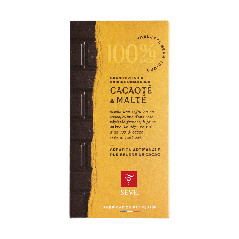 Tablette Noir Nicaragua 100% de cacao